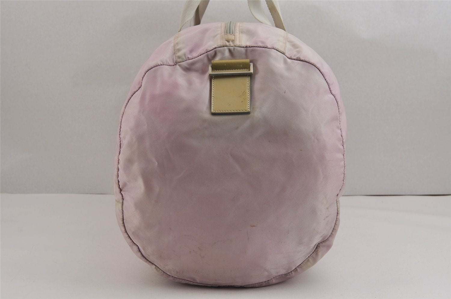 Authentic PRADA Nylon Tessuto Enamel 2Way Shoulder Boston Hand Bag Pink 2382J