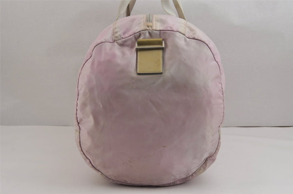 Authentic PRADA Nylon Tessuto Enamel 2Way Shoulder Boston Hand Bag Pink 2382J