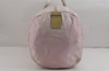 Authentic PRADA Nylon Tessuto Enamel 2Way Shoulder Boston Hand Bag Pink 2382J