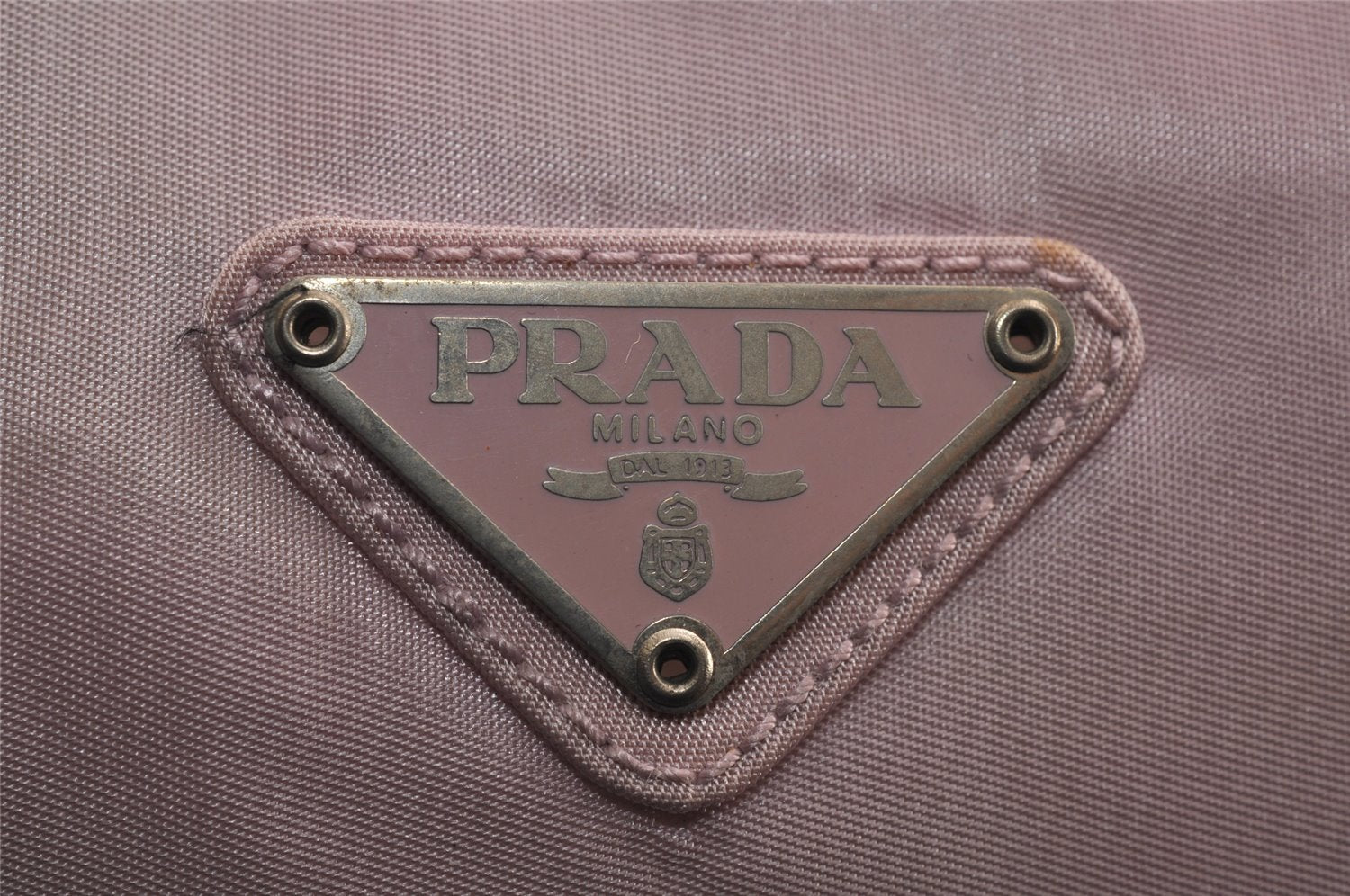 Authentic PRADA Nylon Tessuto Enamel 2Way Shoulder Boston Hand Bag Pink 2382J