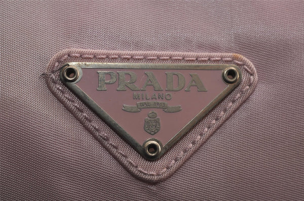 Authentic PRADA Nylon Tessuto Enamel 2Way Shoulder Boston Hand Bag Pink 2382J