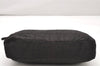 Authentic FENDI Zucca Shoulder Hand Bag Purse Nylon Leather Dark Brown 2383K