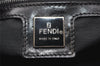 Authentic FENDI Zucca Shoulder Hand Bag Purse Nylon Leather Dark Brown 2383K