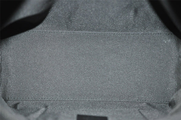 Authentic GUCCI Shoulder Hand Bag Purse GG Canvas Leather 0000602 Black 2384I