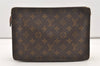 Authentic Louis Vuitton Monogram Pochette Homme Clutch Hand Bag M51795 LV 2384J