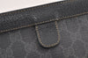 Authentic GUCCI Web Sherry Line Clutch Hand Bag Purse GG PVC Leather Black 2385K