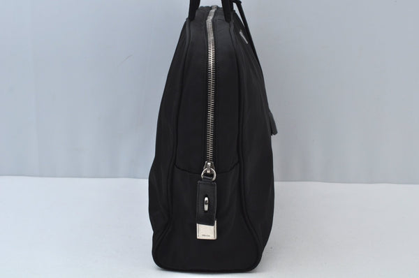 Authentic PRADA Vintage Nylon Leather Shoulder Bag BR0613 Black 2386I