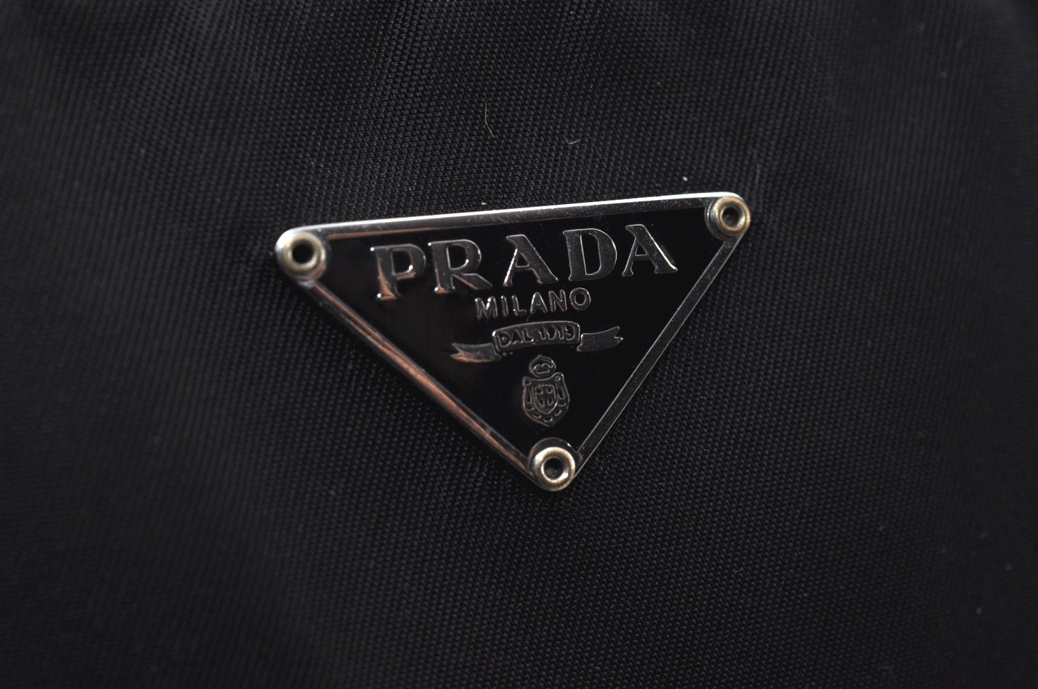 Authentic PRADA Vintage Nylon Leather Shoulder Bag BR0613 Black 2386I
