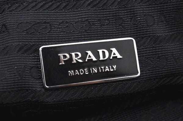Authentic PRADA Vintage Nylon Leather Shoulder Bag BR0613 Black 2386I