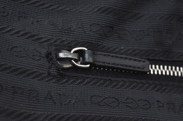 Authentic PRADA Vintage Nylon Leather Shoulder Bag BR0613 Black 2386I