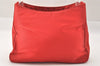 Authentic PRADA Nylon Tessuto Plastic Shoulder Hand Bag Purse Red 2386J