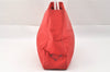 Authentic PRADA Nylon Tessuto Plastic Shoulder Hand Bag Purse Red 2386J