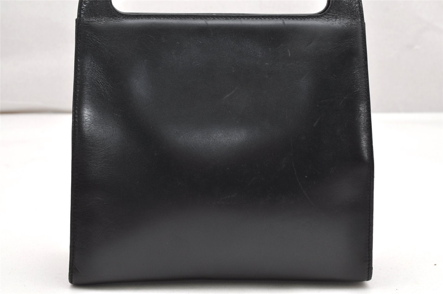 Authentic GUCCI Vintage Shoulder Hand Bag Leather Black Junk 2386K