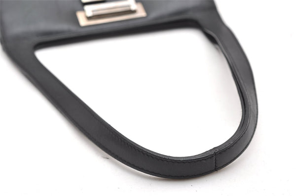 Authentic GUCCI Vintage Shoulder Hand Bag Leather Black Junk 2386K