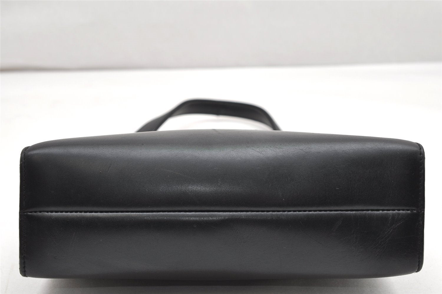 Authentic GUCCI Vintage Shoulder Hand Bag Leather Black Junk 2386K