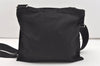 Authentic PRADA Nylon Tessuto Leather Shoulder Cross Body Bag Black 2387J