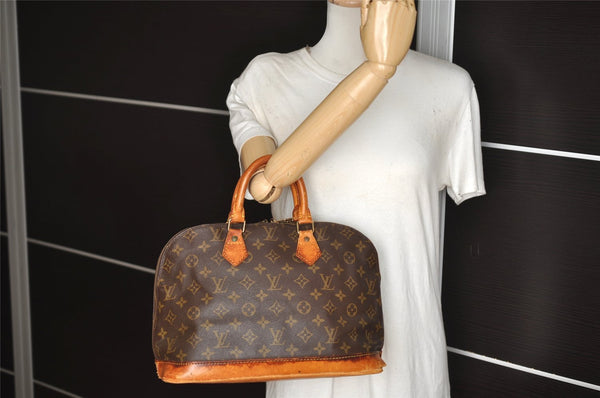 Authentic Louis Vuitton Monogram Alma Hand Bag Purse M51130 LV 2388J