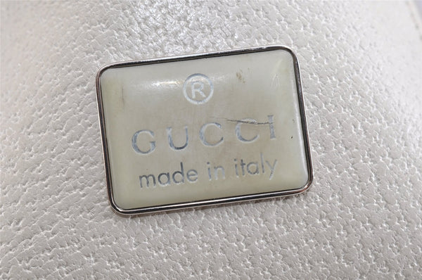Authentic GUCCI Shoulder Tote Bag Purse Canvas Leather 0013766 Beige 2388K