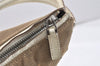 Authentic GUCCI Shoulder Tote Bag Purse Canvas Leather 0013766 Beige 2388K