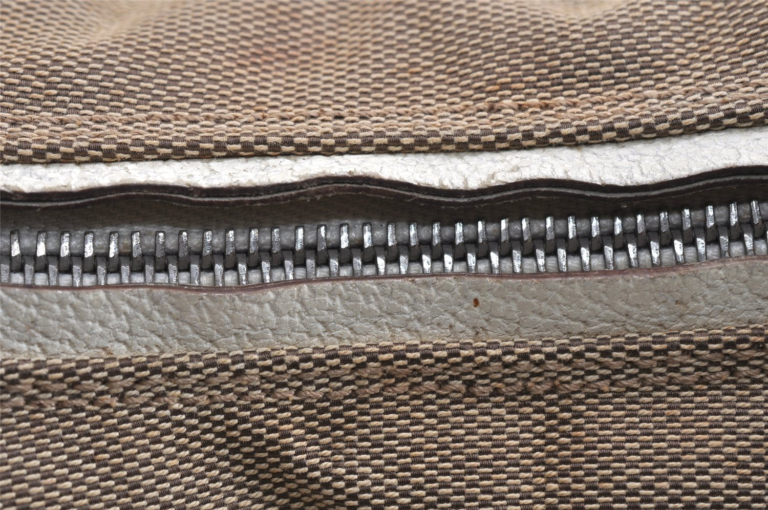Authentic GUCCI Shoulder Tote Bag Purse Canvas Leather 0013766 Beige 2388K