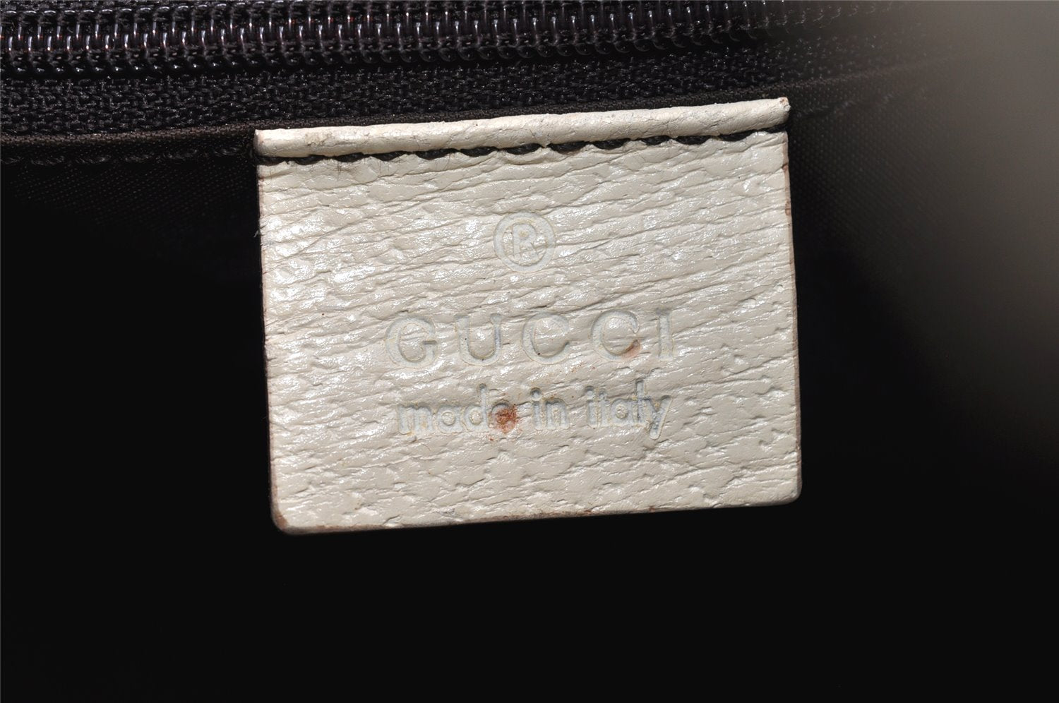 Authentic GUCCI Shoulder Tote Bag Purse Canvas Leather 0013766 Beige 2388K