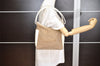 Authentic GUCCI Shoulder Tote Bag Purse Canvas Leather 0013766 Beige 2388K