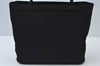 Authentic PRADA Vintage Nylon Hand Tote Bag Purse Black 2389I