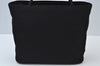 Authentic PRADA Vintage Nylon Hand Tote Bag Purse Black 2389I