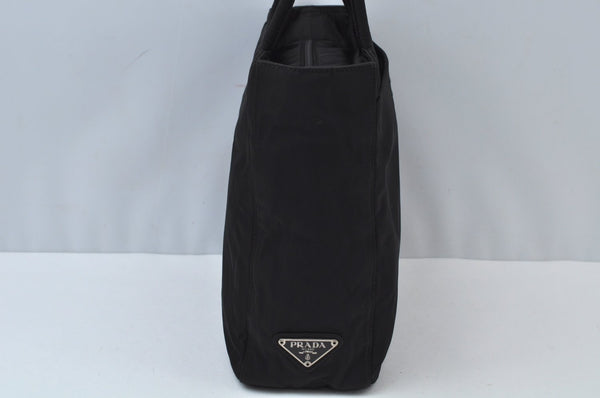 Authentic PRADA Vintage Nylon Hand Tote Bag Purse Black 2389I