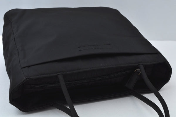 Authentic PRADA Vintage Nylon Hand Tote Bag Purse Black 2389I