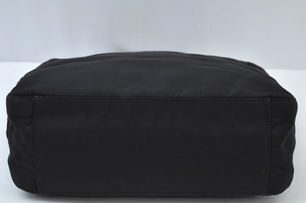 Authentic PRADA Vintage Nylon Hand Tote Bag Purse Black 2389I