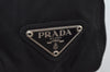 Authentic PRADA Vintage Nylon Hand Tote Bag Purse Black 2389I