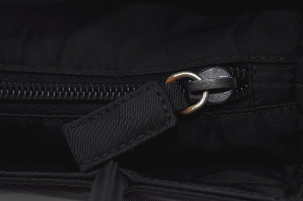 Authentic PRADA Vintage Nylon Hand Tote Bag Purse Black 2389I