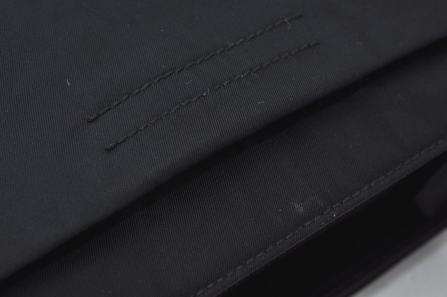 Authentic PRADA Vintage Nylon Hand Tote Bag Purse Black 2389I