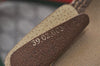 Authentic GUCCI Web Sherry Line Shoulder Tote Bag GG PVC Leather Brown 2389J