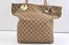 Authentic GUCCI Eclipse Shoulder Tote Bag GG Canvas Leather 120836 Brown 2389K
