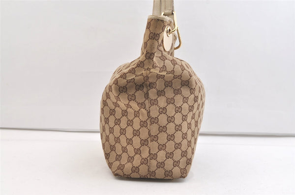Authentic GUCCI Eclipse Shoulder Tote Bag GG Canvas Leather 120836 Brown 2389K