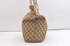 Authentic GUCCI Eclipse Shoulder Tote Bag GG Canvas Leather 120836 Brown 2389K