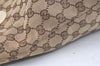 Authentic GUCCI Eclipse Shoulder Tote Bag GG Canvas Leather 120836 Brown 2389K