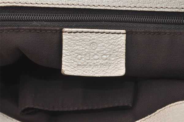 Authentic GUCCI Eclipse Shoulder Tote Bag GG Canvas Leather 120836 Brown 2389K