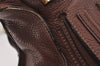 Authentic Chloe Vintage Marcie Leather 2Way Shoulder Hand Bag Purse Brown 2390J