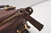Authentic Chloe Vintage Marcie Leather 2Way Shoulder Hand Bag Purse Brown 2390J