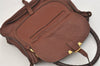 Authentic Chloe Vintage Marcie Leather 2Way Shoulder Hand Bag Purse Brown 2390J