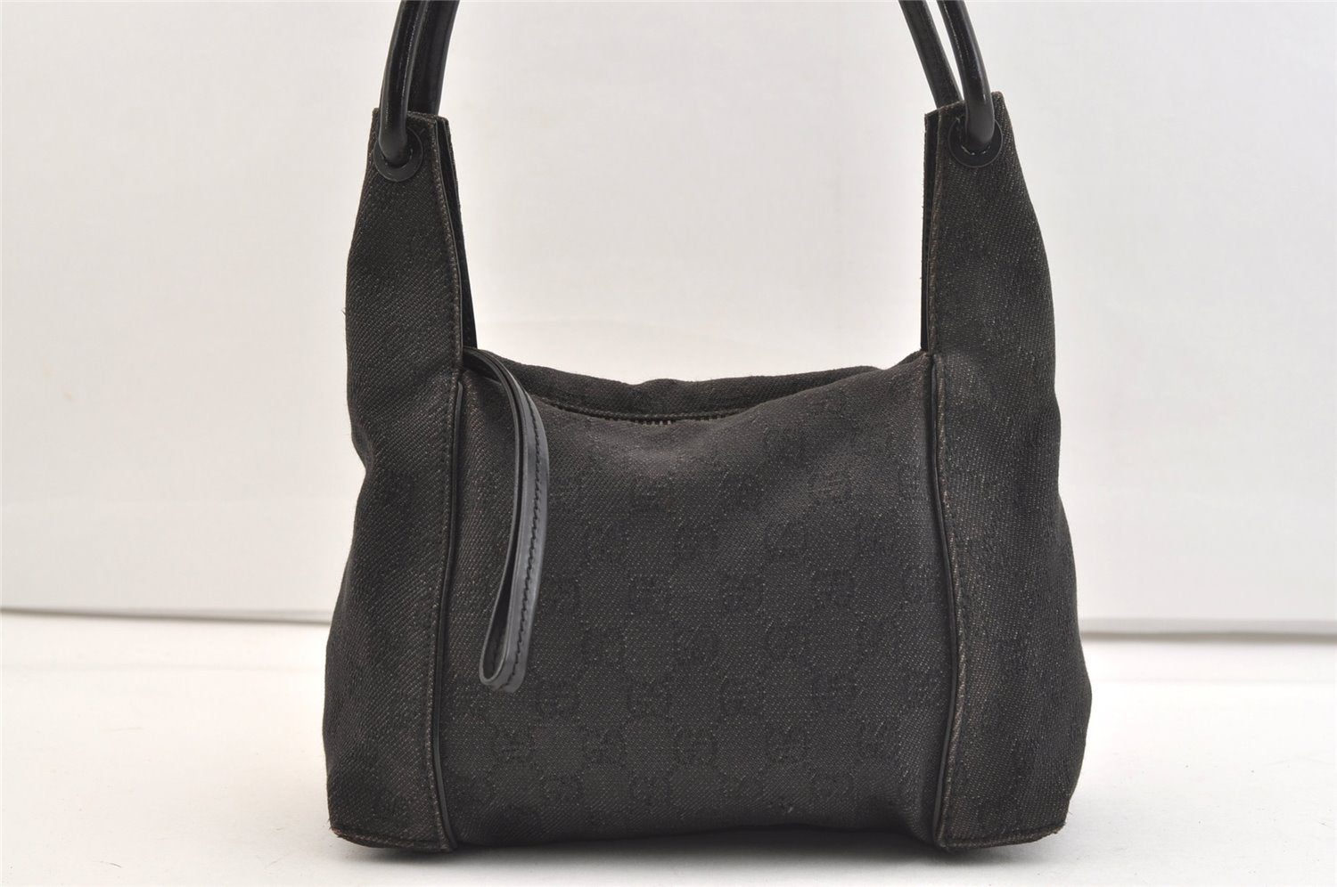 Authentic GUCCI Shoulder Hand Bag Purse GG Canvas Leather 101333 Brown 2390K