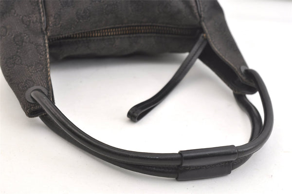Authentic GUCCI Shoulder Hand Bag Purse GG Canvas Leather 101333 Brown 2390K