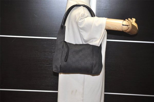Authentic GUCCI Shoulder Hand Bag Purse GG Canvas Leather 101333 Brown 2390K