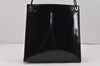 Authentic GUCCI Vintage Shoulder Hand Bag Purse Enamel Black Junk 2391K