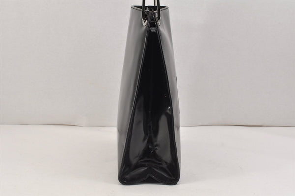 Authentic GUCCI Vintage Shoulder Hand Bag Purse Enamel Black Junk 2391K