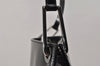Authentic GUCCI Vintage Shoulder Hand Bag Purse Enamel Black Junk 2391K