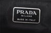 Authentic PRADA Vintage Nylon Tessuto Plastic Tote Hand Bag Black 2392I